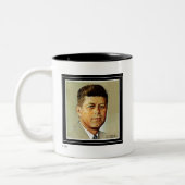 John F. Kennedy IN MEMORIAM 2 Zweifarbige Tasse (Links)