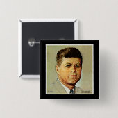 John F. Kennedy IN MEMORIAM Button (Vorne & Hinten)