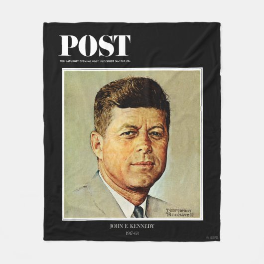 John F. Kennedy IN MEMORIAM Fleecedecke (Vorderseite)