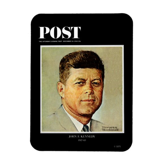 John F. Kennedy IN MEMORIAM Magnet (Vertikal)