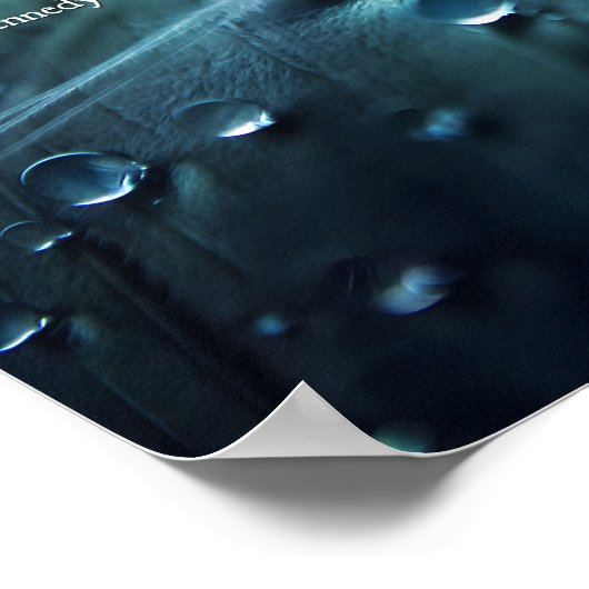 John F. Kennedy Inspiration Zitat "Change" Poster (Ecke)