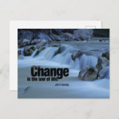 John F. Kennedy Inspiration Zitat "Change" Postkarte (Vorne/Hinten)