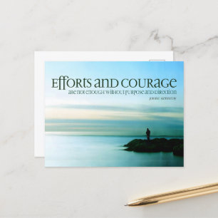 John F. Kennedy Inspiration Zitat "Zweck" Postkarte