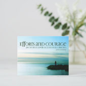 John F. Kennedy Inspiration Zitat "Zweck" Postkarte (Stehend Vorderseite)