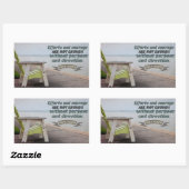 John F. Kennedy Inspiration Zitat "Zweck" Rechteckiger Aufkleber (Blatt)