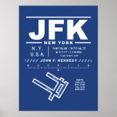 John F. Kennedy International Airport JFK Poster (Vorne)
