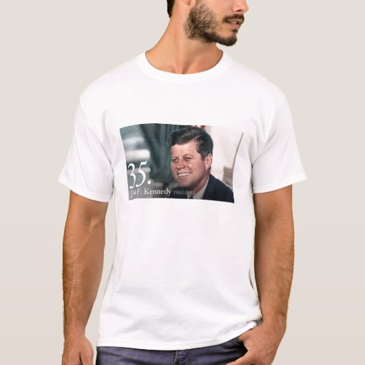 John F Kennedy/JFK 35 T-Shirt (Vorderseite)