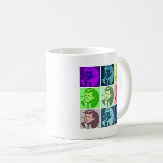 John F. Kennedy/JFK Kaffeetasse (VorderseiteRechts)