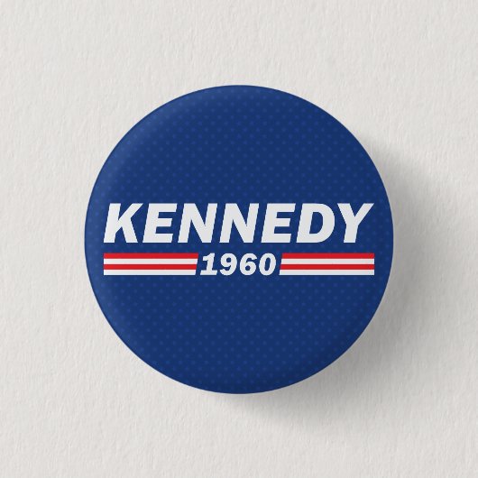 John F. Kennedy JFK, Kennedy 1960 Button (Vorderseite)