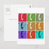 John F Kennedy/JFK Pop Art Postkarte (Vorne/Hinten)