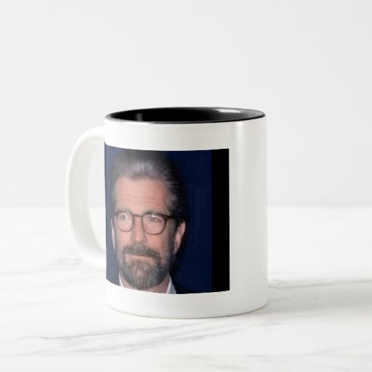 John F. Kennedy Jr Zweifarbige Tasse (Vorderseite Links)