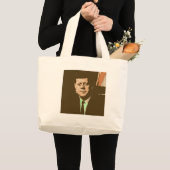 John F Kennedy Jumbo Stoffbeutel (Vorderseite (Produkt))