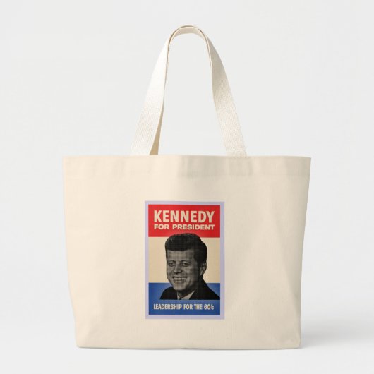 John F. Kennedy Jumbo Stoffbeutel (Vorne)
