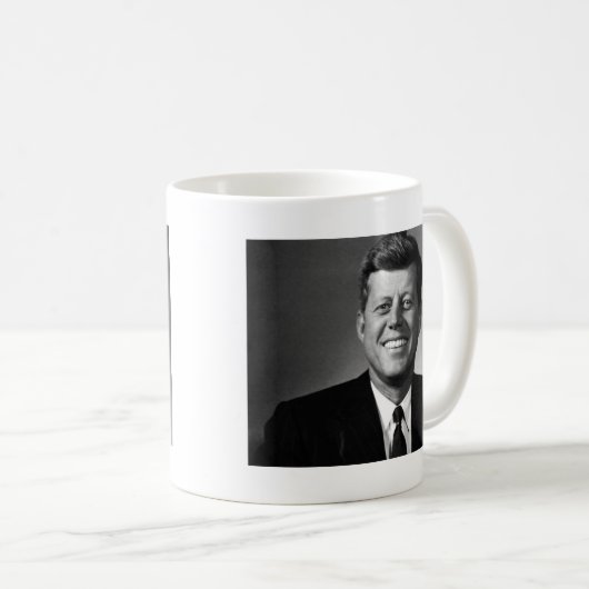 John F. Kennedy Kaffeetasse (VorderseiteRechts)