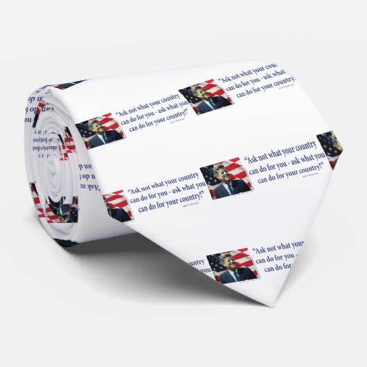 John F Kennedy Krawatte (Gerollt)