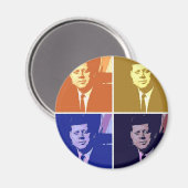 John F Kennedy Magnet (Vorderseite/Rückseite)