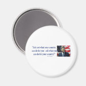 John F Kennedy Magnet (Vorderseite/Rückseite)