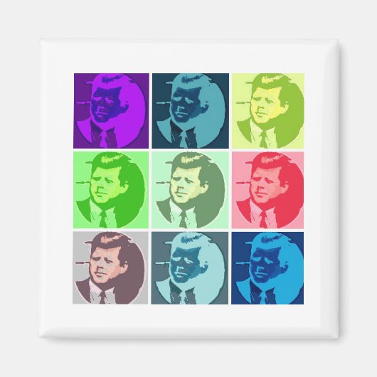 John F Kennedy Magnet (Vorne)
