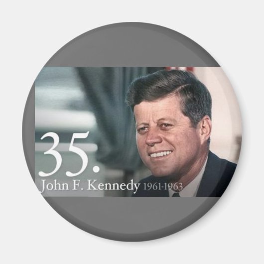 John F Kennedy Magnet (Vorne)