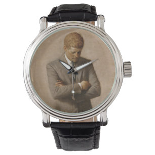 John F Kennedy Offiziell Portrait Armbanduhr