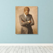 John F. Kennedy Offiziell Portrait Leinwanddruck (Insitu (Holzboden))