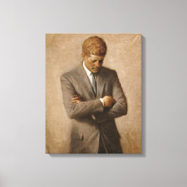John F. Kennedy Offiziell Portrait Leinwanddruck