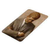 John F Kennedy Offiziell Portrait Magnet (Linke Seite)