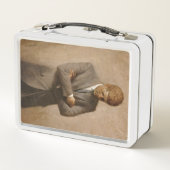 John F Kennedy Offiziell Portrait Metall Brotdose (Rückseite)