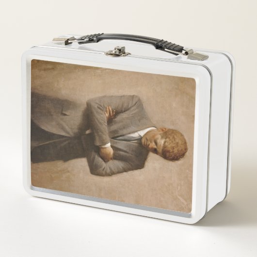 John F Kennedy Offiziell Portrait Metall Brotdose (Vorderseite)