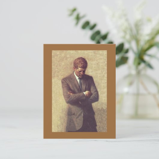 John_F_Kennedy_Offiziell_Portrait Postkarte (Stehend Vorderseite)