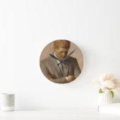 John F. Kennedy Offiziell Portrait Runde Wanduhr (Zuhause)