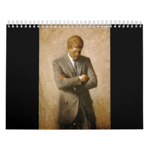 John F Kennedy Offiziell Portrait von Aaron Shikle Kalender