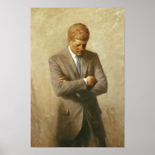John F. Kennedy Painting Poster (Vorne)