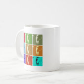 John F Kennedy Pop Art Kaffeetasse (Vorderseite Links)