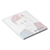 John F. Kennedy Pop Art Portrait Notizblock (angewinkelt)