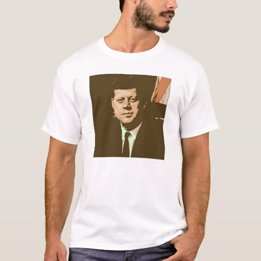 John F Kennedy Pop Art T-Shirt (Vorderseite)