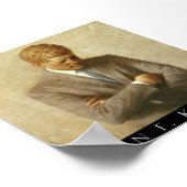 John F. Kennedy Portrait On Canvas Poster (Ecke)