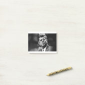 John F Kennedy Post-it Klebezettel (Auf Schreibtisch)