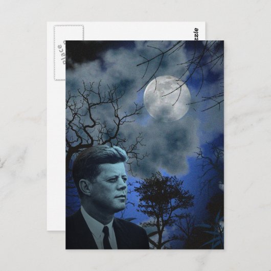 John F. Kennedy Postkarte (Vorne/Hinten)