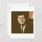 John F Kennedy Postkarte (Vorne/Hinten)