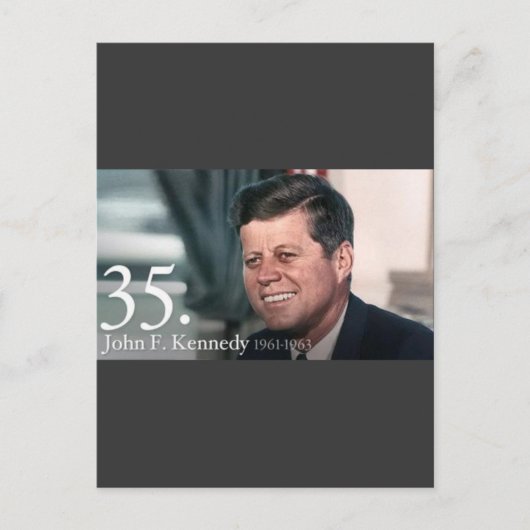 John F. Kennedy Postkarte (Vorderseite)