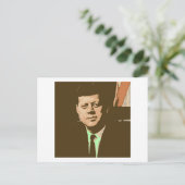 John F Kennedy Postkarte (Stehend Vorderseite)