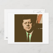 John F Kennedy Postkarte (Vorne/Hinten)