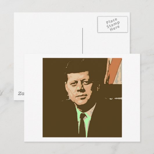 John F Kennedy Postkarte (Vorne/Hinten)