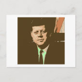 John F Kennedy Postkarte (Vorderseite)