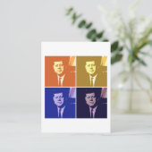 John F Kennedy Postkarte (Stehend Vorderseite)