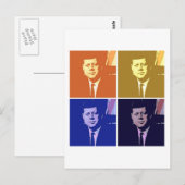 John F Kennedy Postkarte (Vorne/Hinten)