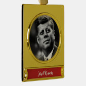 John F Kennedy Präsident Banner-Ornament Gold (Rechts)