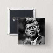 John F Kennedy Präsident Button (Vorne & Hinten)