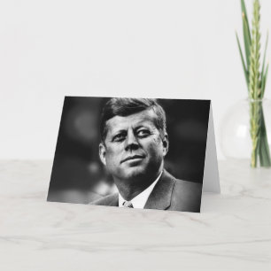 John F. Kennedy Präsident Feiertagskarte